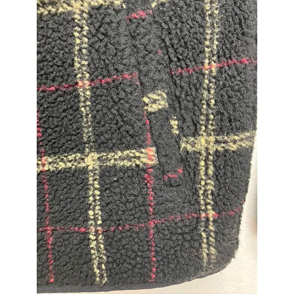 EP Pro Women Plaid Fleece Sherpa‎ Jacket Full Zip Black Red Tan Size S/P Golf - Image 7