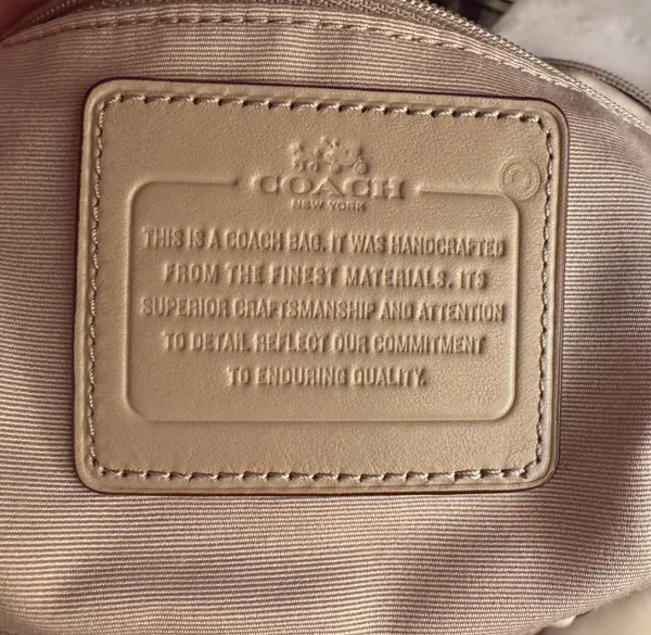 Coach Colette Tan Leather Satchel Shoulder Bag - Image 6