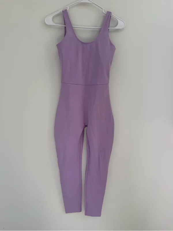 Girlfriend Collective- Lilac Scoop Unitard - Image 3