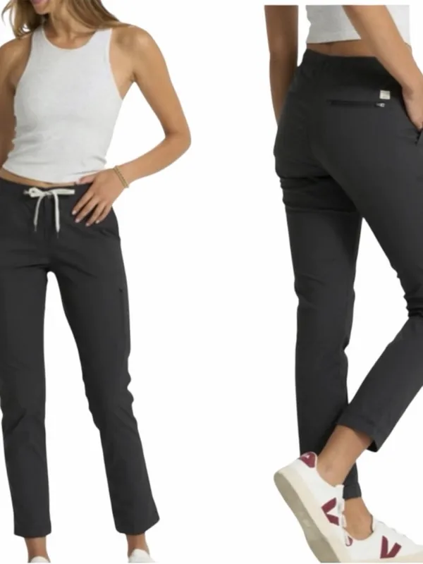 Vuori VW401-L Pants XS Charcoal Gray Slim Stretch Full Length Long Travel Jogger - Image 2