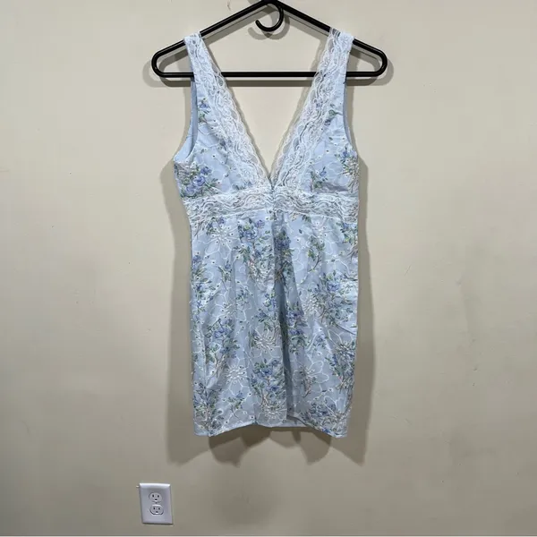 NWT Hello Molly COQUETTE LOVER LACE MINI DRESS BLUE size 4 - Image 7