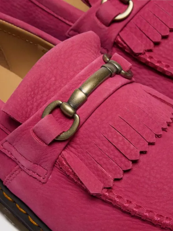Dr. Martens Adrian Snaffle Loafers Fuchsia Pink Womens Size 10 Nubuck NWOB - Image 7