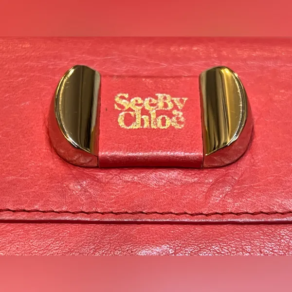 See By Chloé Leather 6 Ring Key Wallet - Image 8