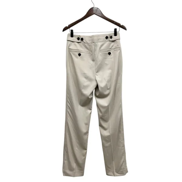 Theory Adjustable Wool Gabardine Pant in Aged flax size 0 - Image 4