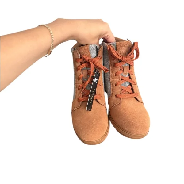 NWT SOREL Evie Lace Up Ankle Wedge Boots Booties - Image 8