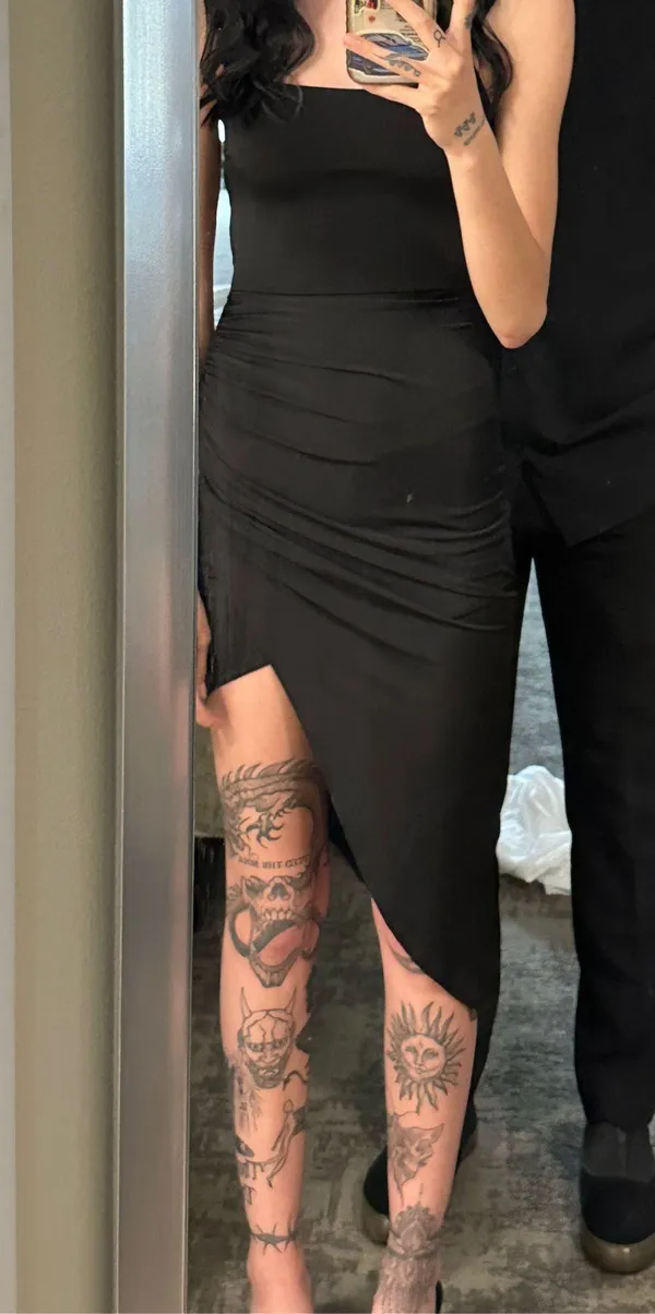 Bodycon Black Windsor Dress - Image 5