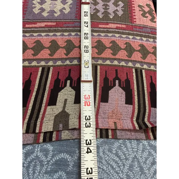 Vtg Monterey Petites 90s Aztec Southwestern Tribal Geometric Rayon Maxi Skirt S - Image 7