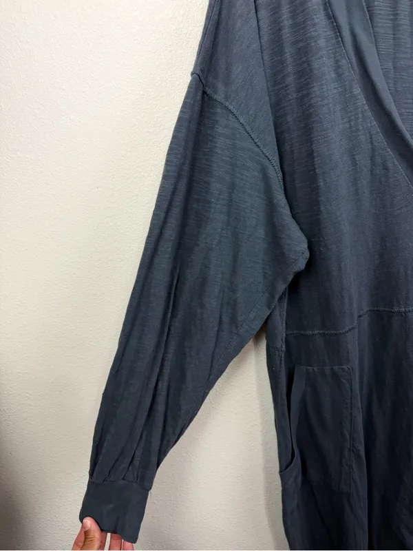 NATURAL LIFE Relaxed Fit 100% Cotton Deep V-Neck Johnnie Jumpsuit Size L - Image 4