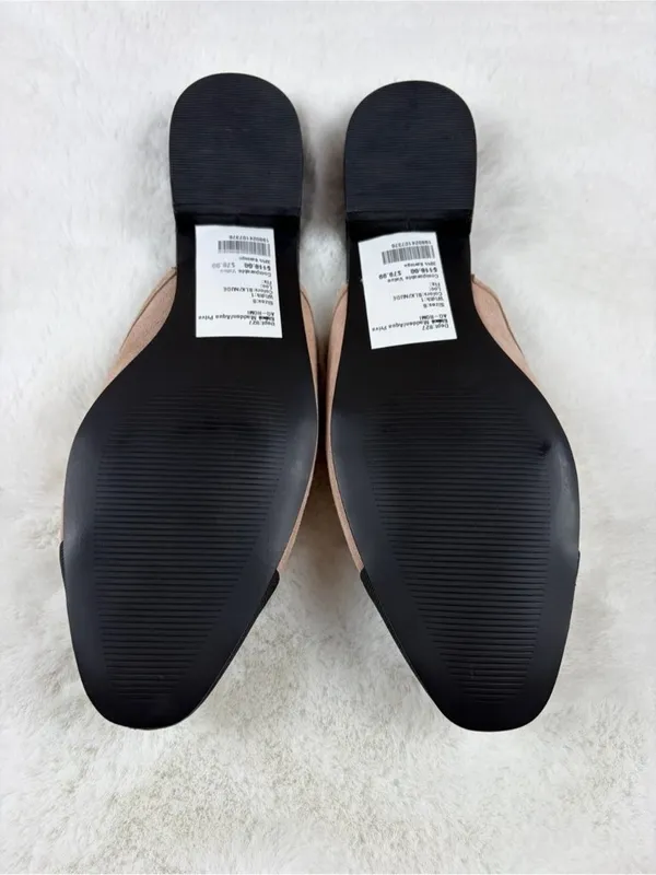 Aqua Women's Snip Toe Flats NEW Black/Nude Size 8 - Image 6