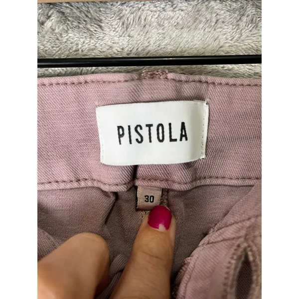 Pistola Mara Straight‎ Leg Capri Pants Light Purple High Rise Size 30 New - Image 10