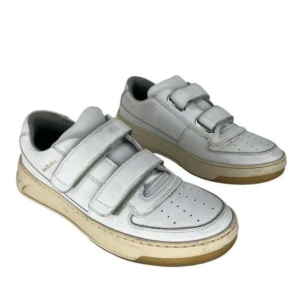 Acne Studios White Face Double Strap Low Top‎ Sneakers - Image 2
