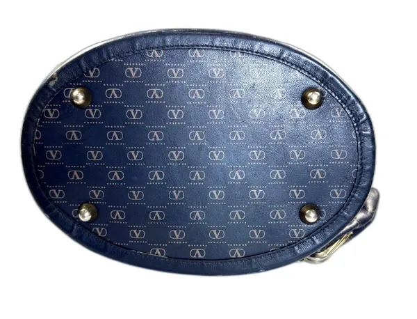 VINTAGE Valentino Garavani Monogram Tote Shoulder Bag & Matching Pouch Clutch - Image 8
