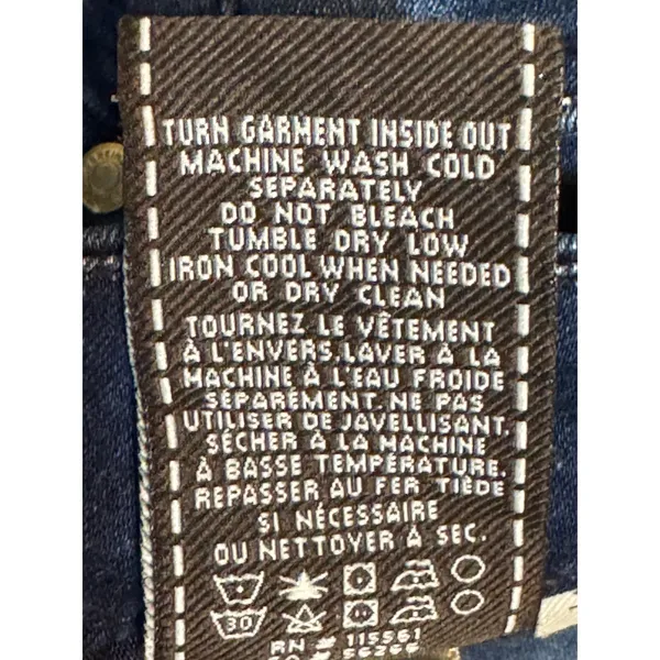 Seven7 Mid Rise Skinny Jeans Dark Wash Stretch Denim Women’s Size 30 - Image 12