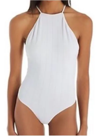 Free People Bridget Thong Bodysuit White XS - Image 6