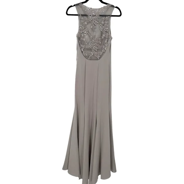 NWT Dancing Queen Sleeveless Sequin‎ Embellished Formal Long Dress Gown Size XS - Image 6