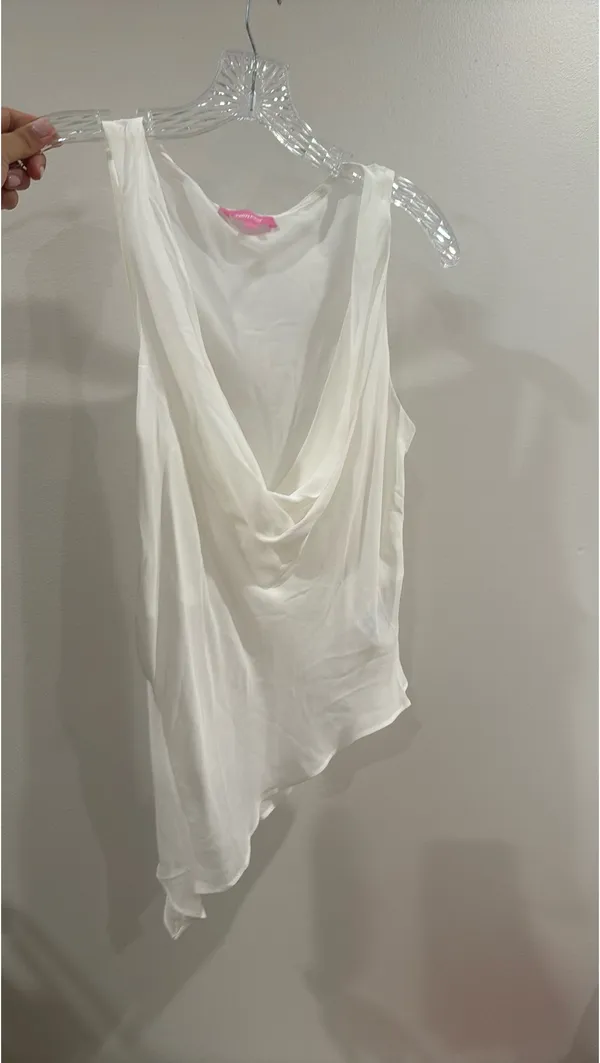 Edikted White Cowl Neck Mesh Bodysuit  - Image 2