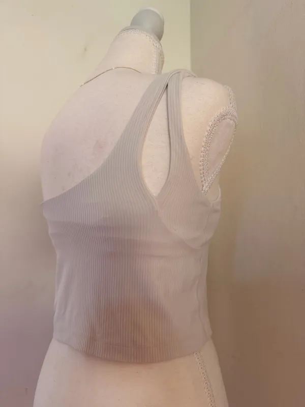 lululemon athletica One-Shoulder Ribbed Tank — Light Gray - Image 6