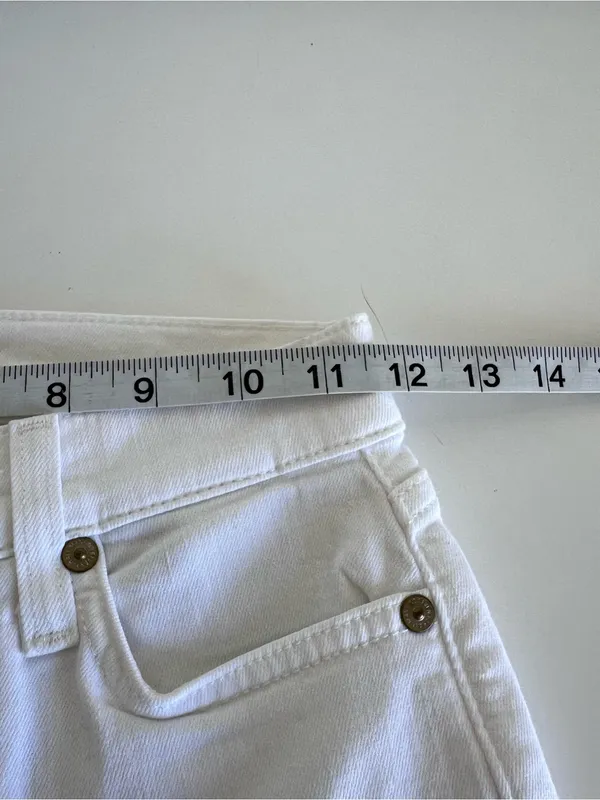 NWT 7 For All Mankind Gwenevere Ankle Skinny Eyelet Jeans White 23 - Image 8