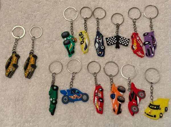 Colorful car keychains set Multiple - Image 2