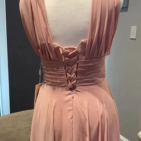 Women’s Pink Full Length Strapless Prom Party Dress S NWT **READ DESCRIPTION - Image 6