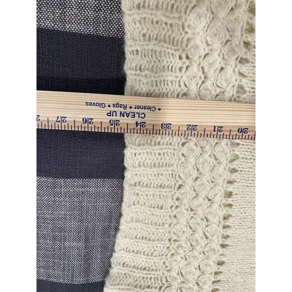 Free People Chunky Knit Boho Sweater Crotchet Soft Thick Oversized Size Small XS - Image 9