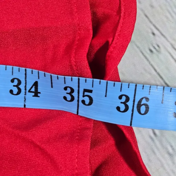 Lulus Red Sleeveless Cutout Back Skater Dress Size M 65482 - Image 11