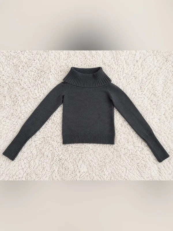 NWOT Aritzia Sunday Best Topaz Off Shoulder Sweater – Heather Chrome – S - Image 8