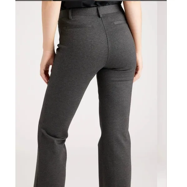 NEW Quince Size M Ultra Stretch Ponte Bootcut Pants Charcoal Grey Minimal - Image 2