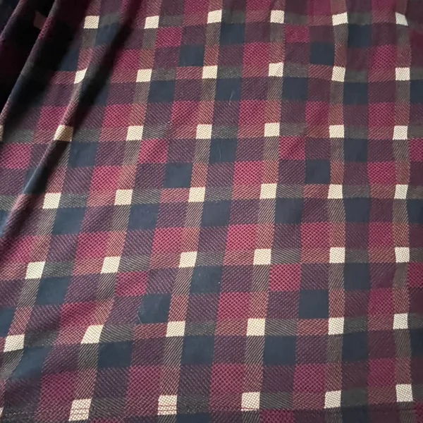 LuLaRoe Carly Women's Swing Dress Geometric Brick Red Squares Small - Image 2
