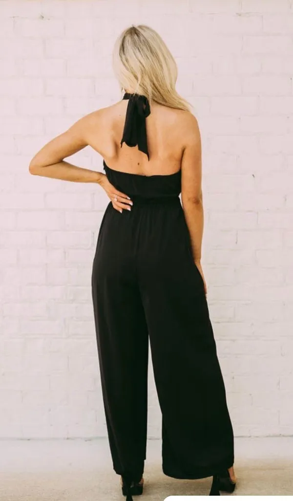 These Three Boutique Wide Leg Halter Neck Jumpsuit - Image 6