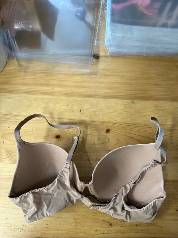 Victorias Secret T-Shirt Push-Up Full Coverage Bra Nude Brown Basic 34C - Image 2