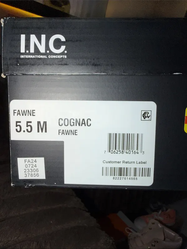 INC Fawne Leather Knee‎ High Boots cognac Brown Size 5.5 - Image 12
