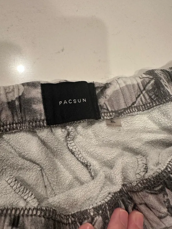 PacSun Gray Camo Straight Leg Sweatpants - Image 7