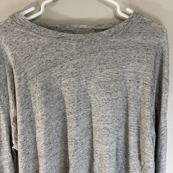 Pink Victoria's Secret Grey Space Dye Preppy ‎ Comfy Crop Top Womens Large Retro - Image 3