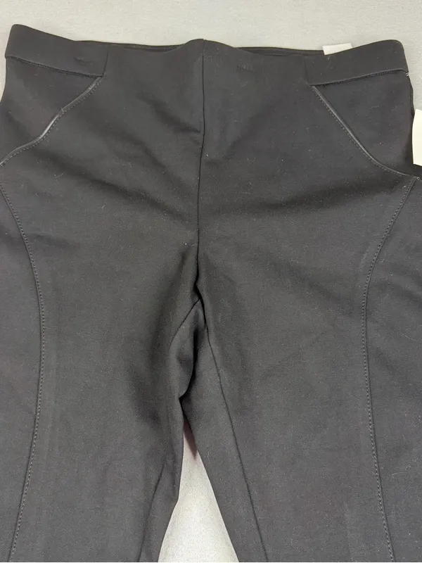 Anne Klein Black Pull On Slim Ankle Pants Women's 10 Stretch NWT - Image 2