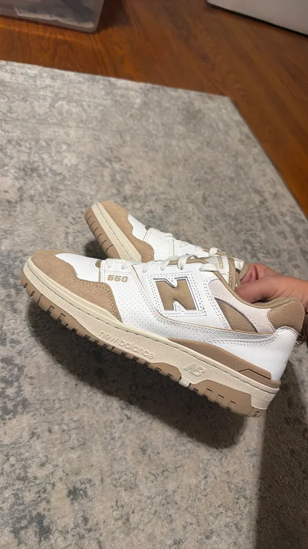 New Balance 550 Sneakers White Beige - Image 4