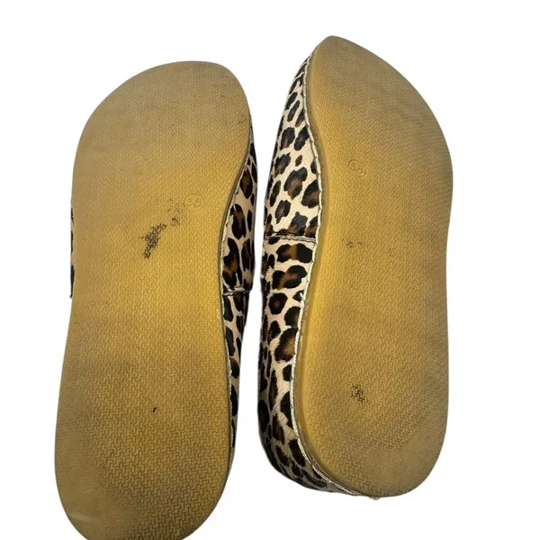 Charix Leopard Slip Ons 38 Brown Size 8 - Image 9