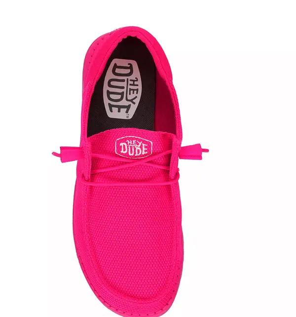 Wendy Funk Mono Hey Dude Shoes 7, Electric Pink - Image 3
