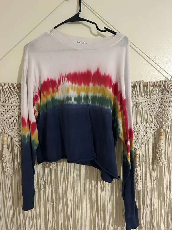 Daydreamer for free people tie dyed long sleeve top - Image 3