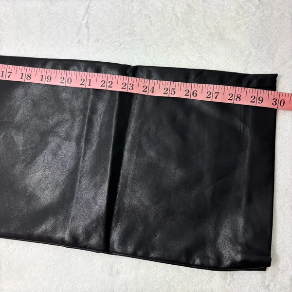 Princess Polly Zyaire Mid Rise Faux Leather Pants Black Size 4‎ - Image 12
