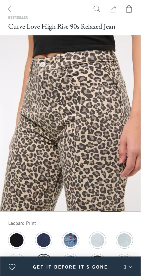 Abercrombie Curve Love High-Rise 90s Relaxed Jeans - Image 4