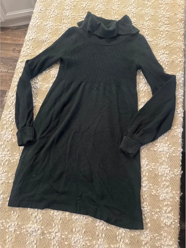 Rubbish black knit Fashion sweater dress, Size M - Image 4