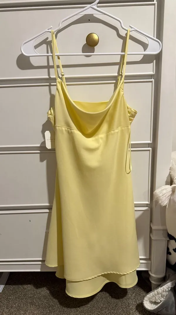 Altar'd State Dress Yellow Mini - Image 3