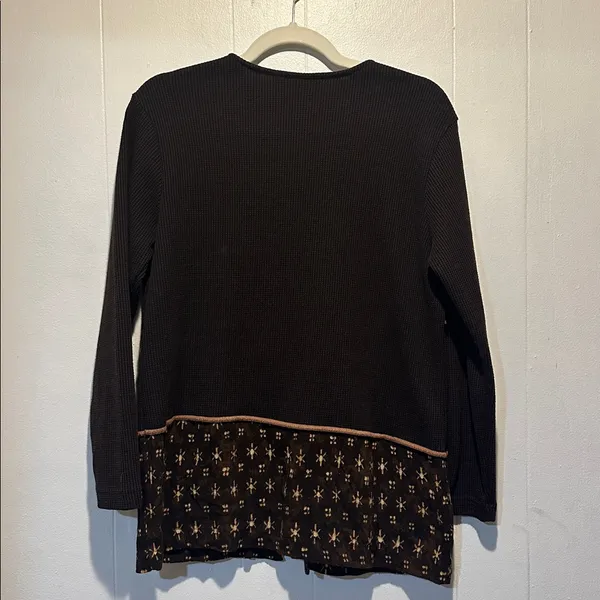 Vintage‎ patchwork cardigan size S Brown - Image 5