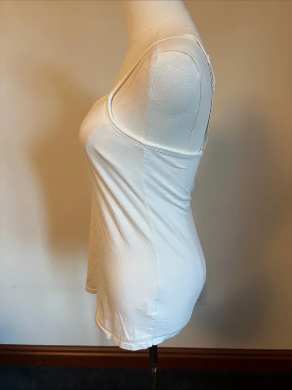 Classic White Spaghetti Strap Tank Top - Women's - Image 3