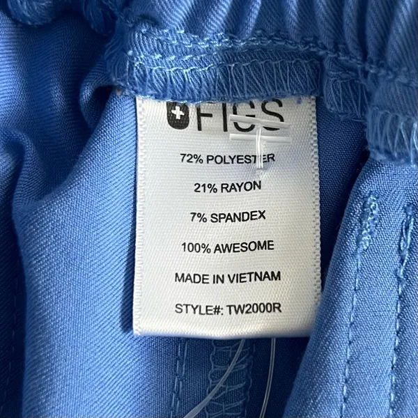 Figs Yola FIONx Ciel Blue Skinny‎ Scrub Pants - Image 8