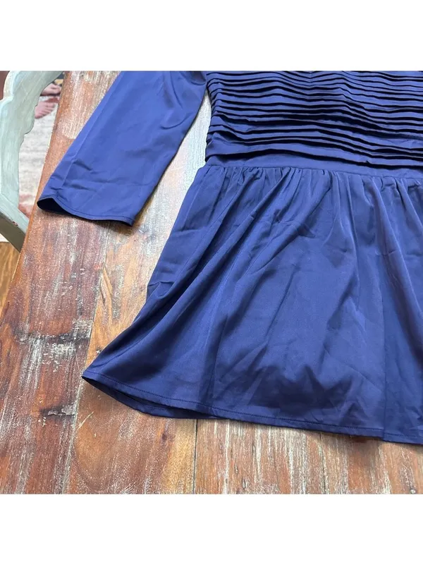 Abercrombie & Fitch Purple Emerson Drop Waist Mini Dress XL - Image 3