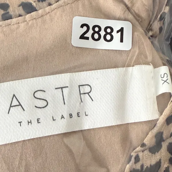 ASTR The Label Dottie Midi Dress Animal Print Ruched Long Sleeve XS‎ - Image 15
