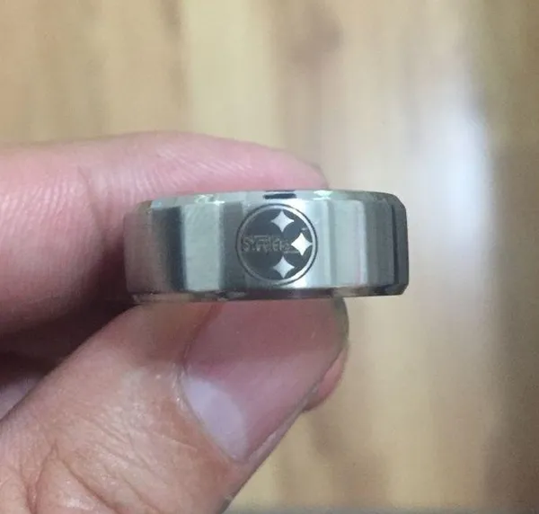 Silver stainless steel Pittsburgh Steelers Ring - Image 2