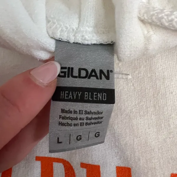 Gildan White Alpha Phi Hoodie - Image 3